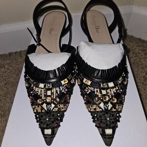 Dior Black Beaded Women's Shoes